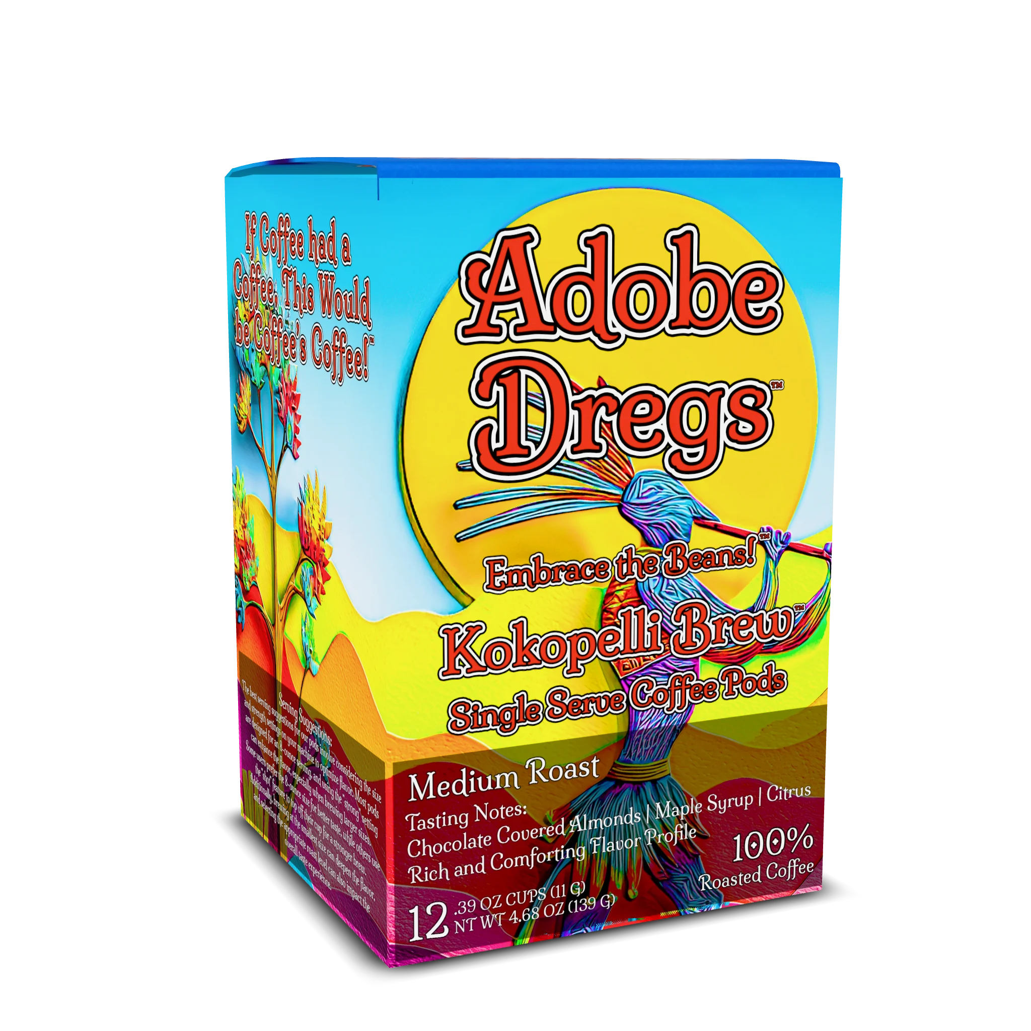 Adobe Dregs Coffee™ Kokopelli Brew™ Single Serve Coffee PODS Medium Roast (12 Count)