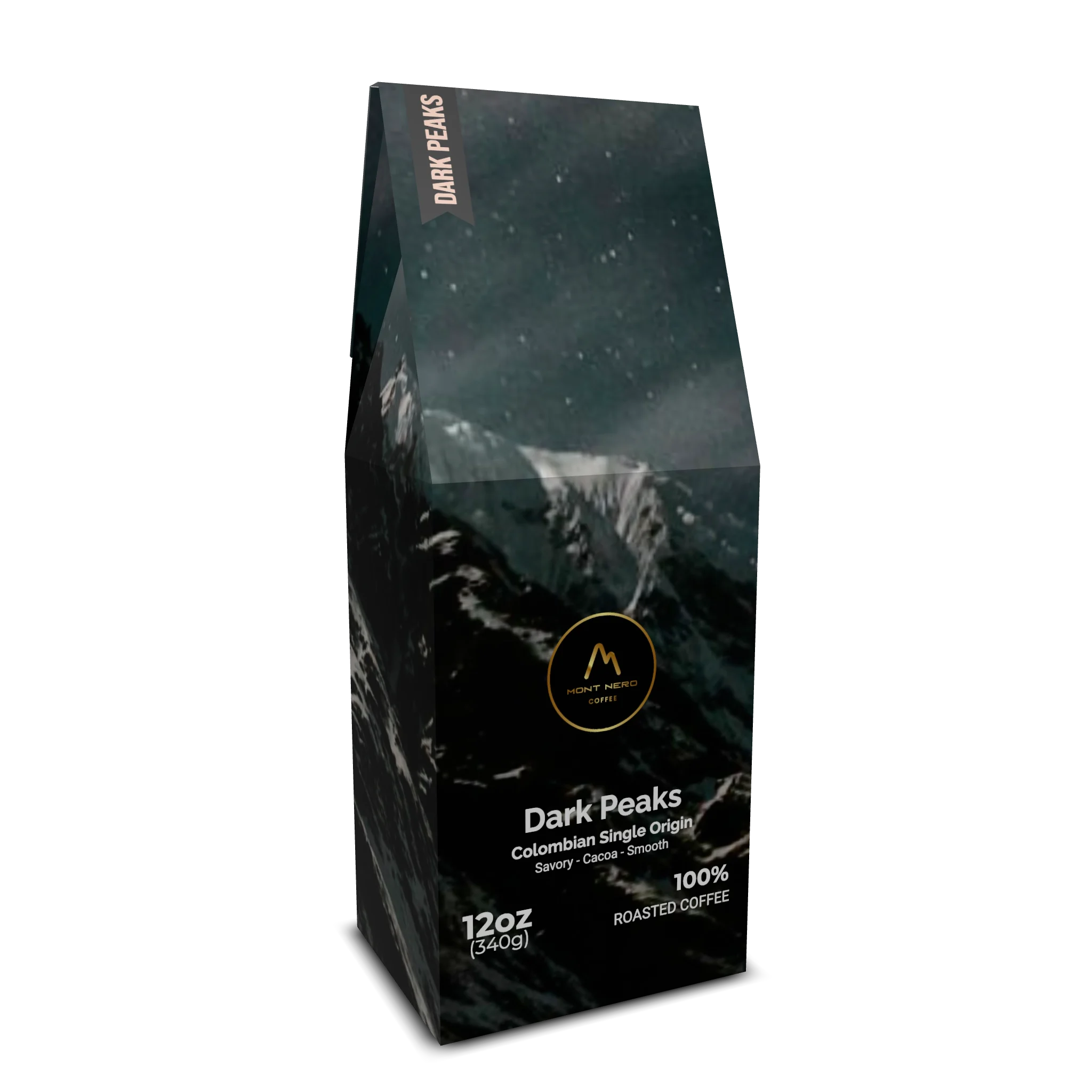 Dark Peaks Colombian Single Origin - Light/Medium Roast - Savory, Cocoa, Smooth