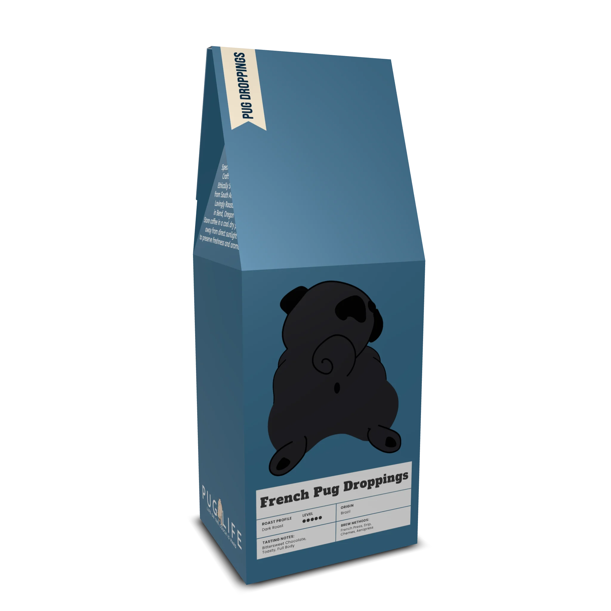 French Pug Droppings Coffee (Dark Roast)
