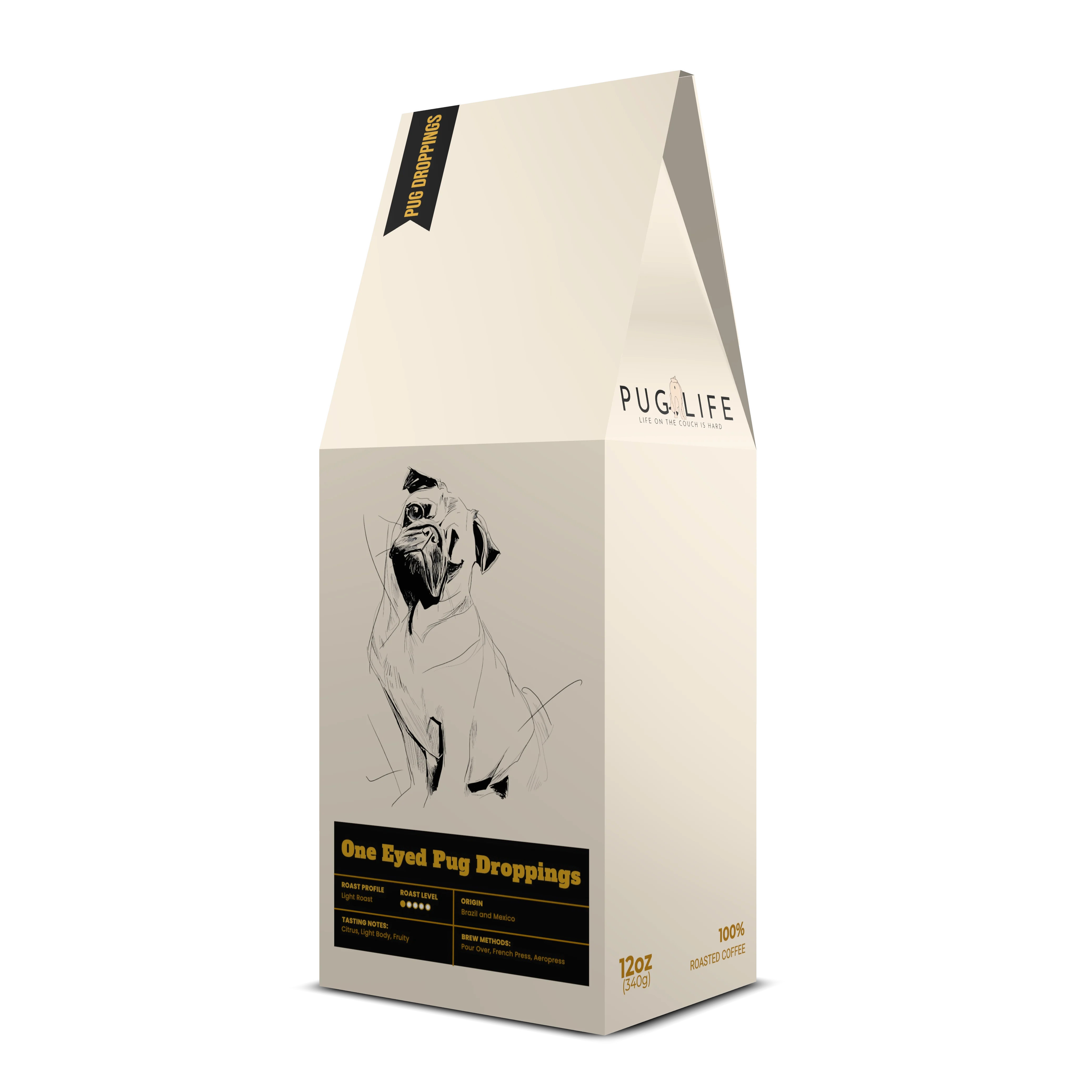 One Eyed Pug Droppings Coffee (Light Roast)
