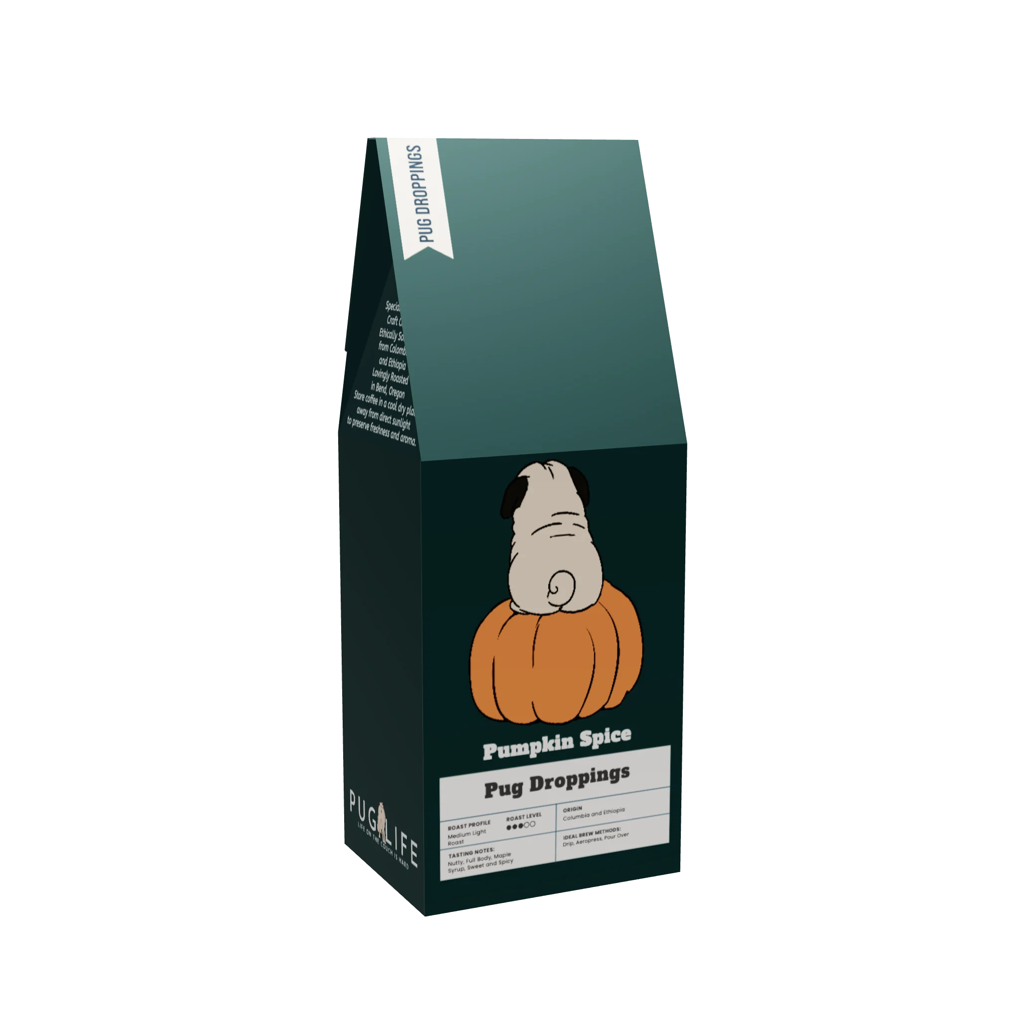 Pumpkin Spice Pug Droppings Seasonal Coffee